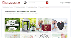 Desktop Screenshot of geschenke24.de